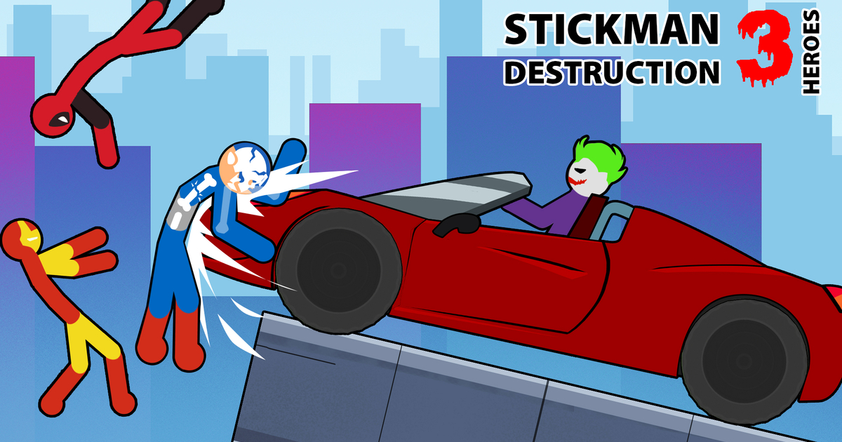 Stickman Destruction 3 Heroes Cover