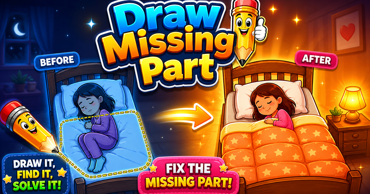 Draw Missing Part | DOP Puzzle Cover
